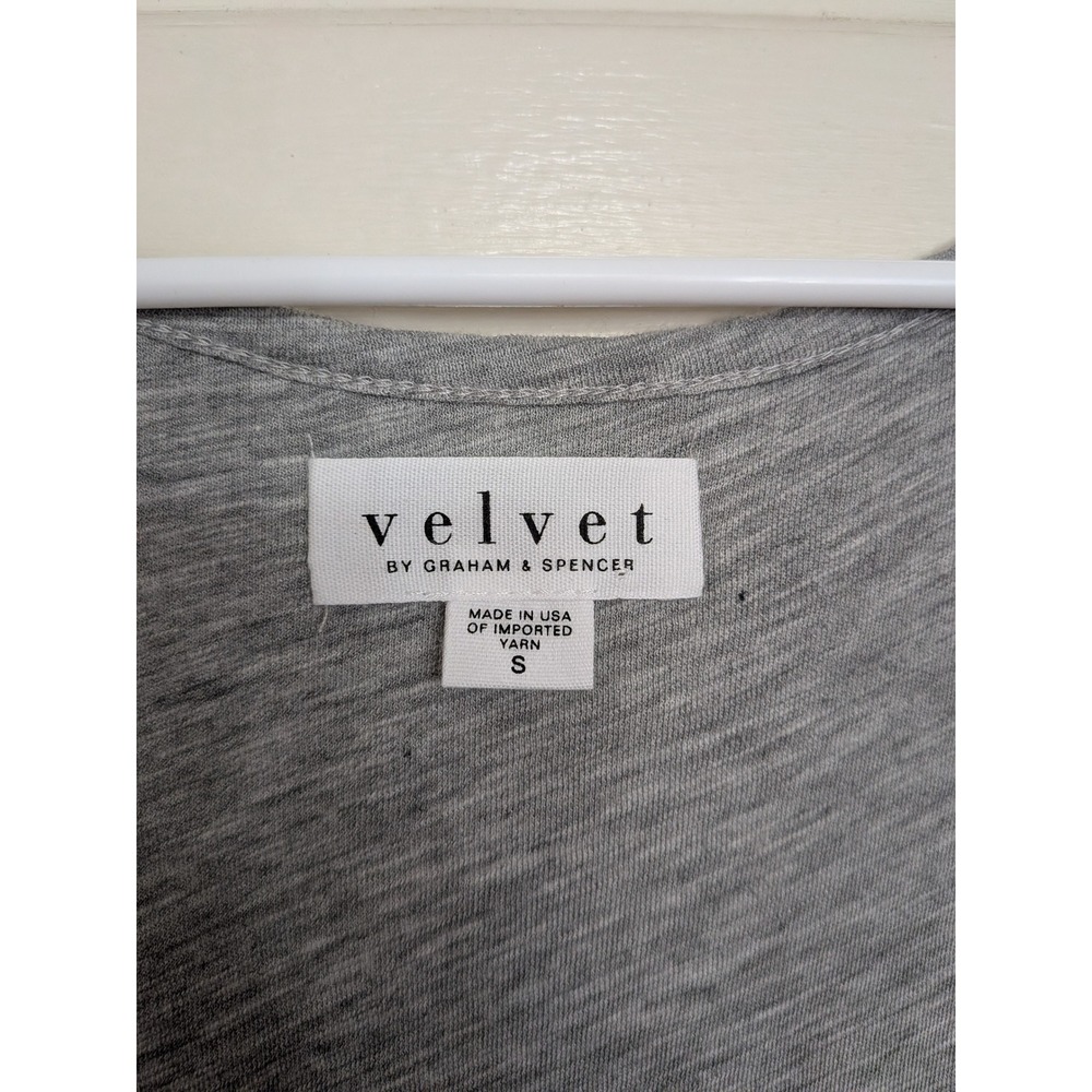 Velvet by Graham & Spencer Womens Gray Slub Knit Racerback Tank Midi Dress Small - Picture 2 of 5